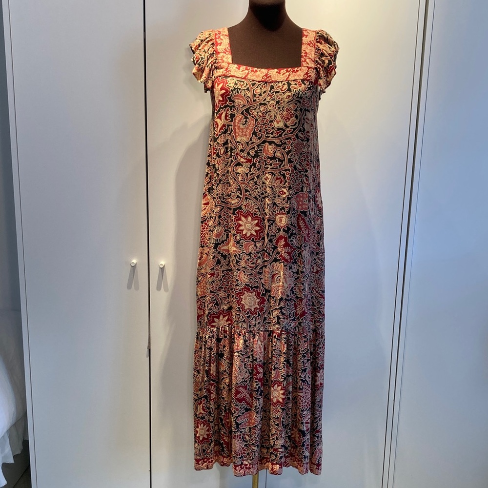 Love the Label Jaipur Floral cap sleeve Maxi Dress XS
